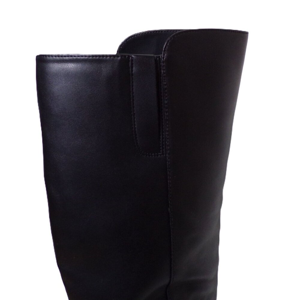 🆕SAM EDELMAN Taylin Knee High Kitten Heel Boot Wide Calf Black 8 - Picture 14 of 15
